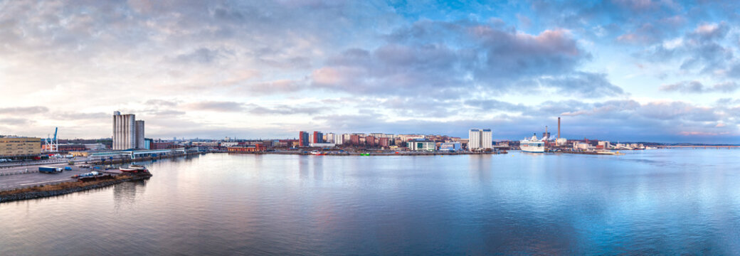 Panorama of Stockholm in the early morning
