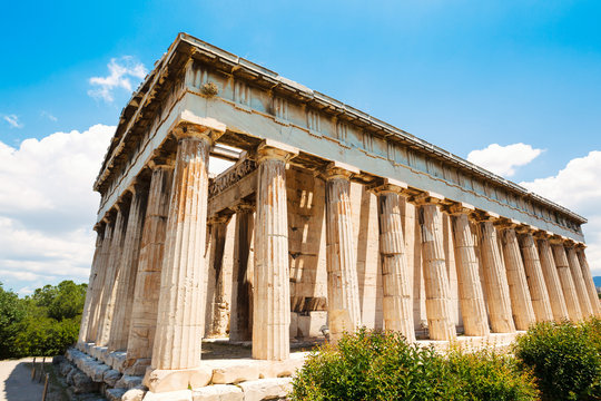 Ancient Temple Greek Ruins Acropolis