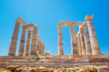 Ancient Temple Greek Ruins Acropolis