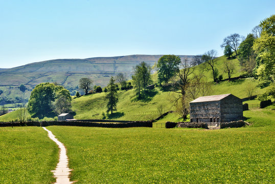 Remote farm track in Yorkshire Dales