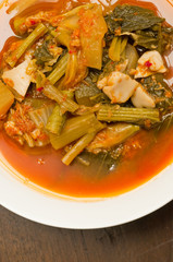 Sour soup made of tamarind paste