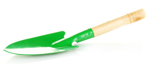 Gardening trowel isolated on white