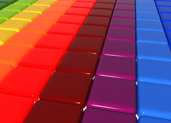 3d color cubes