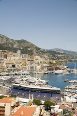 Fototapeta na wymiar panoramiczny Port Monaco Monte Carlo
