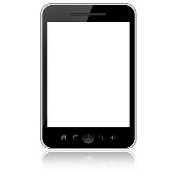 Mobile phone isolated on white background
