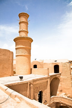 Shaking minarets in Kharanaq village, Yazd province, Iran