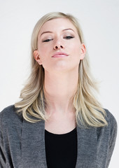 blonde Frau