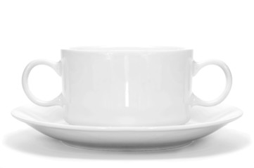 a cup with two handles