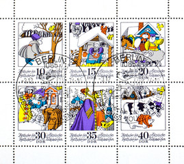 Obraz premium German postage stamps