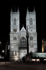 Fototapeta premium westminster abbey di notte