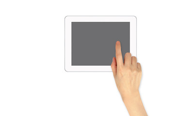 Finger Point on touch screen email communication