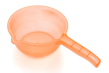 pink water scoop with clipping path