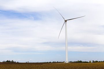 American Countryside With Windmill