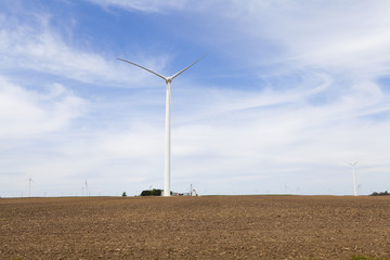 American Countryside With Windmill