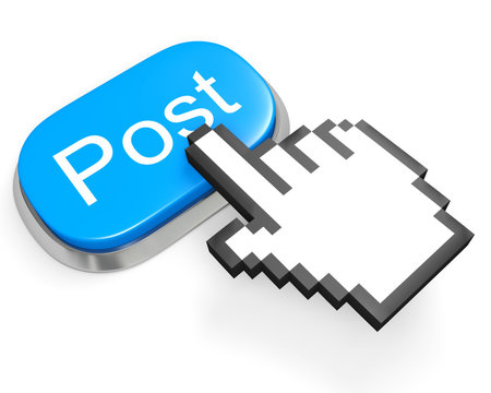 Blue Post button and hand cursor