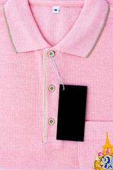 New men's Polo T-shirt and blank label