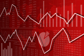 Récession Economique Monde Rouge