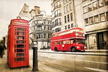 Poster London Fleet Street Vintage © Delphotostock