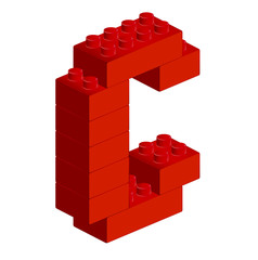 Fototapeta premium レンガ アルファベット