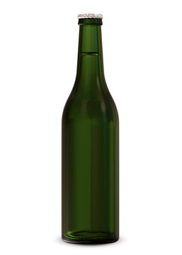 Bottle of Beer isolated on white background