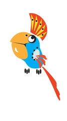 parrot stylized