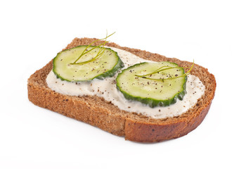 Sandwich with cucumber