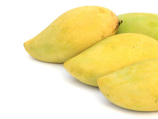 mangoes isolated on a white background