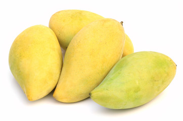 mangoes isolated on a white background