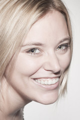 beautiful woman smiling