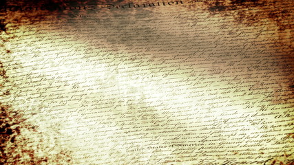 US Declaration of Independence Flag Waving, grunge look - Powered by Adobe
