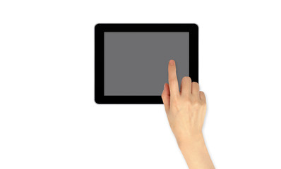 Finger Point on touch screen email communication