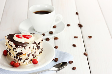 sweet cake with chocolate