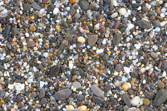 Sea stones as a background