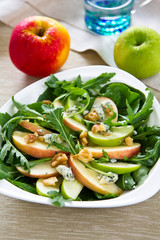 Apple,Rocket and Blue cheese salad
