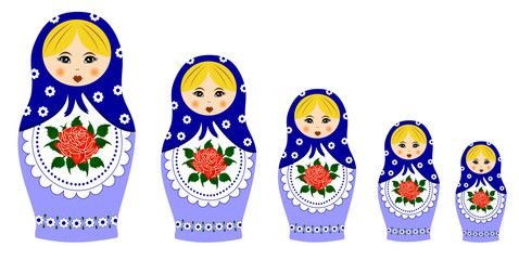 Traditional matryoschka dolls
