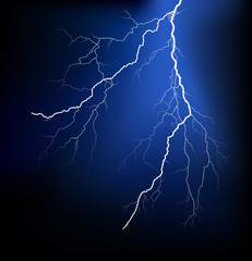 Detailed lightning vector