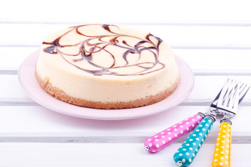 chocolate cheesecake