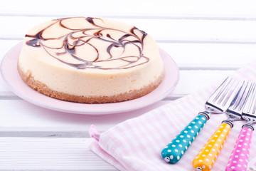 chocolate cheesecake