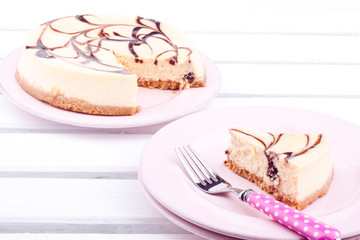 chocolate cheesecake