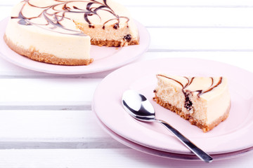 chocolate cheesecake