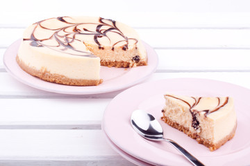 chocolate cheesecake