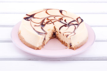 chocolate cheesecake
