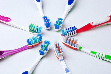 toothbrushes variety
