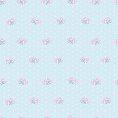 small roses seamless pattern