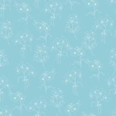 tender botanical seamless pattern