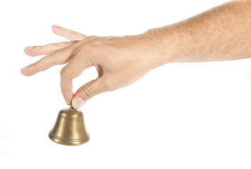Hand is ringing a bell