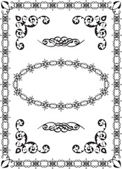 Ornate floral border