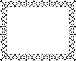 Ornate floral border