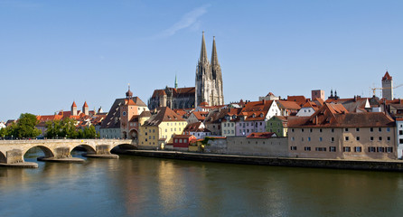 Obraz premium Panorama Regensburg