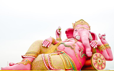 Pink ganesha statue